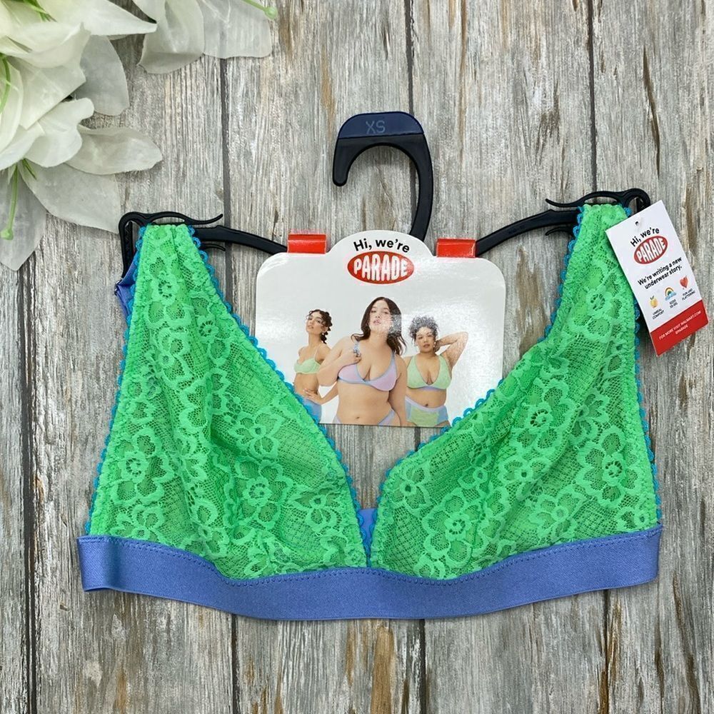 Parade Lace Plunge Bralette, Size XS